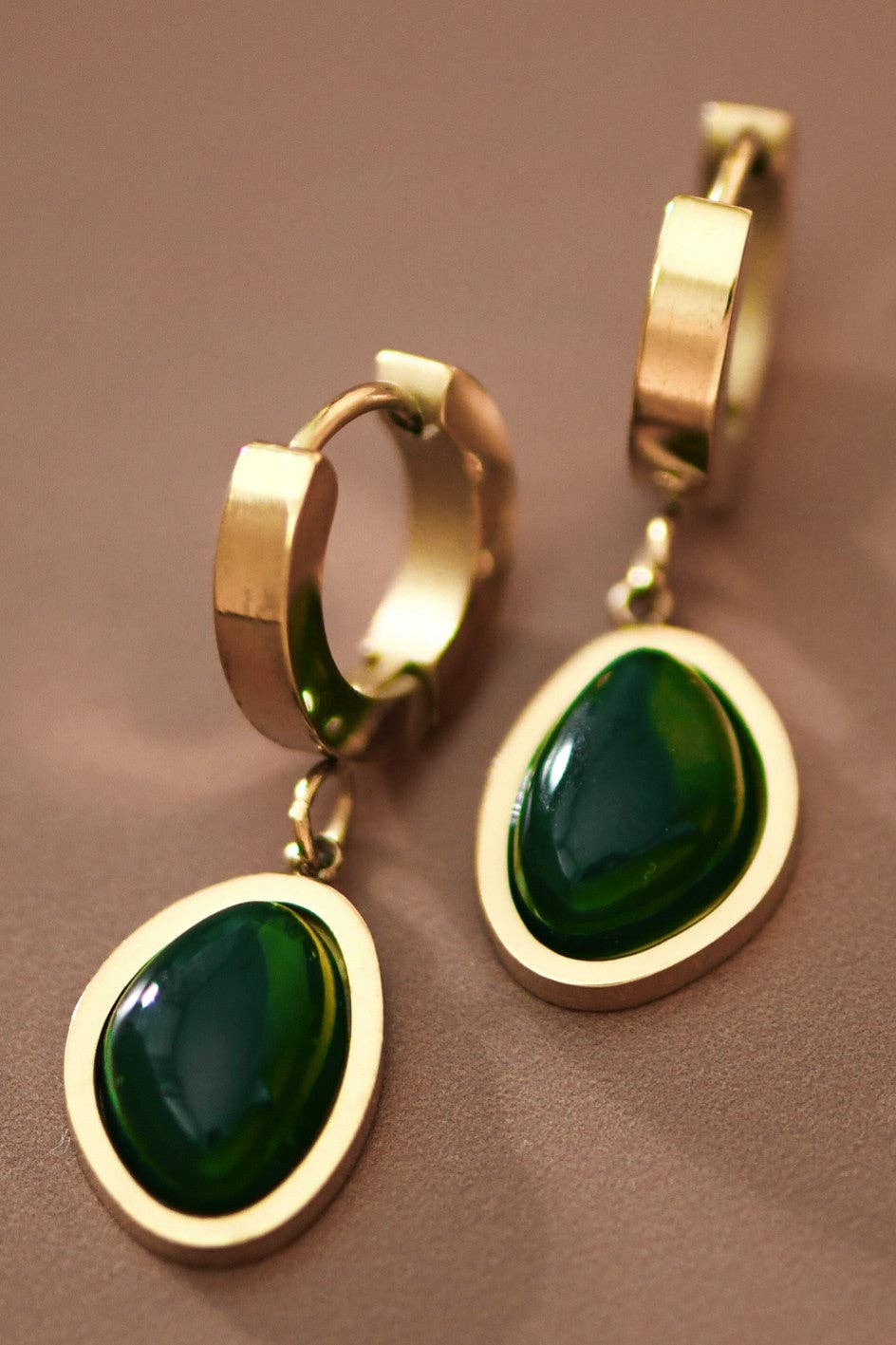 Green Stone Huggies