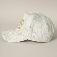 You Look Like You Love Me Embroidery Camo Cap: BEIGE CAMO-BEIGE / ONE SIZE