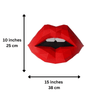 Red Lips PaperCraft Origami Wall Art