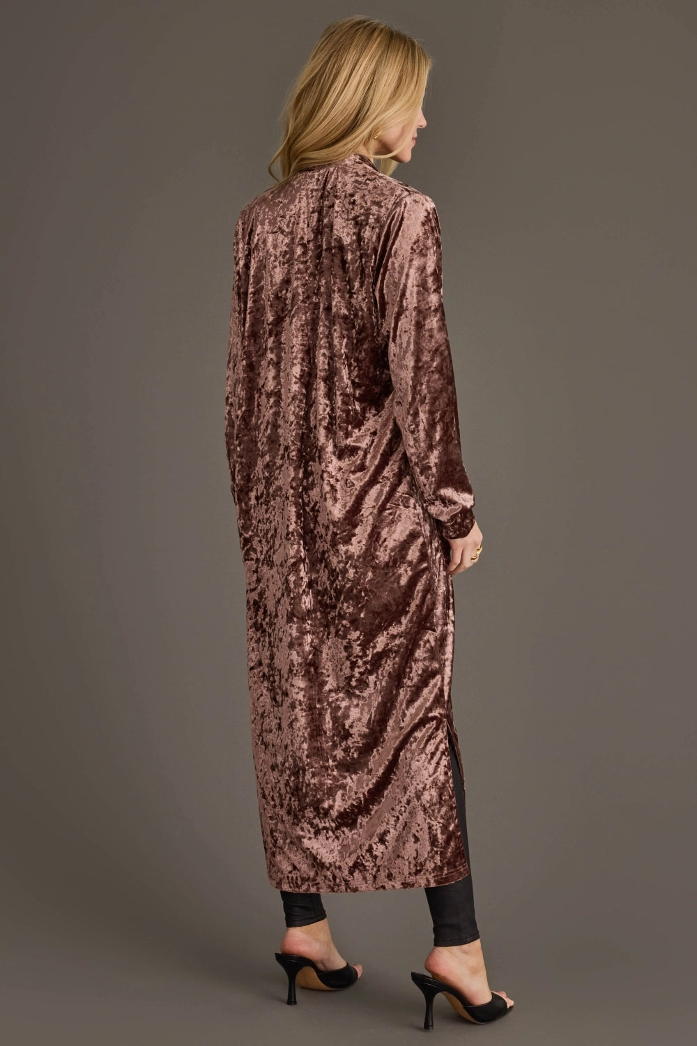 Brown Velvet Duster