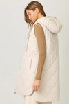 Quilted Long Puffer Vest
