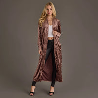 Brown Velvet Duster