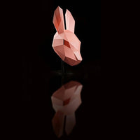 3D Paperart Bunny Rabbit Origami Mask