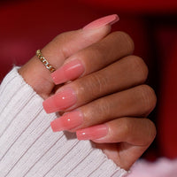 French Tip Press On Nails- Almond 3D Red Lips Valentine Nail: Date Night