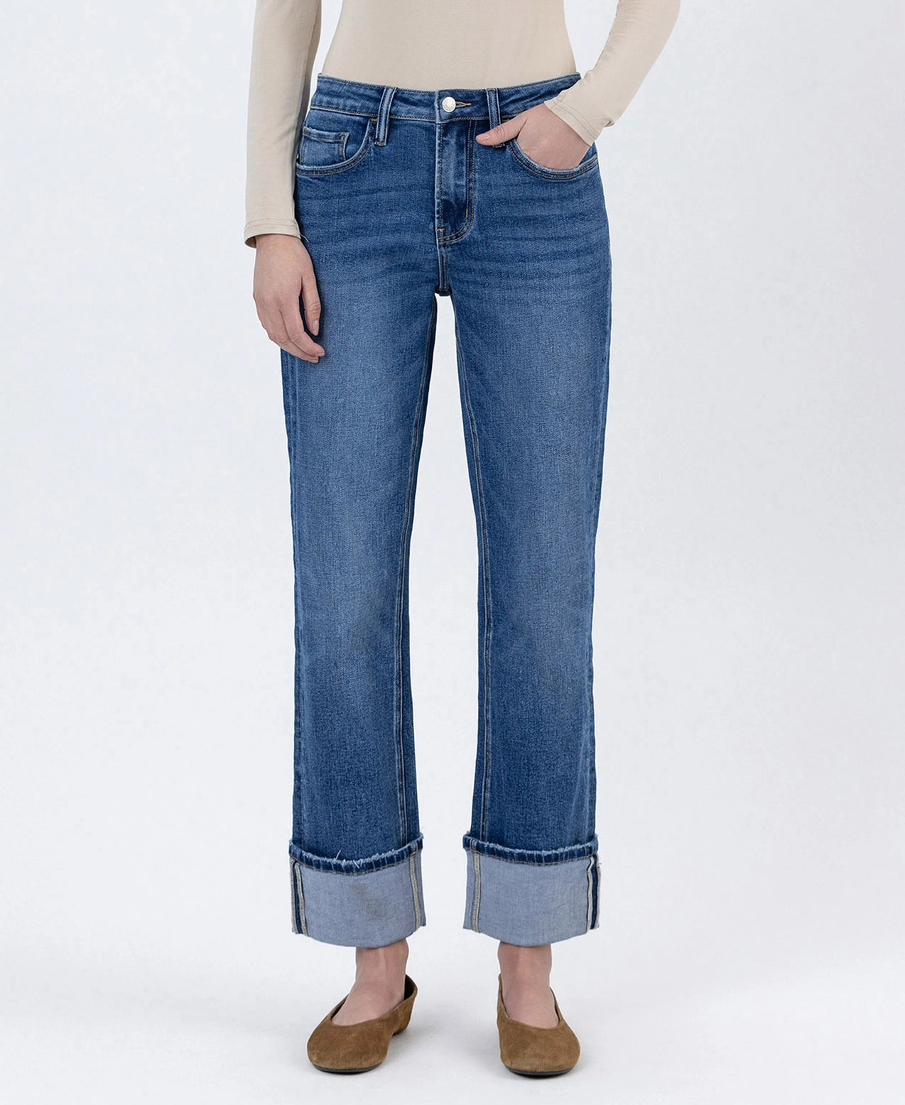 Cuffed Ankle Straight