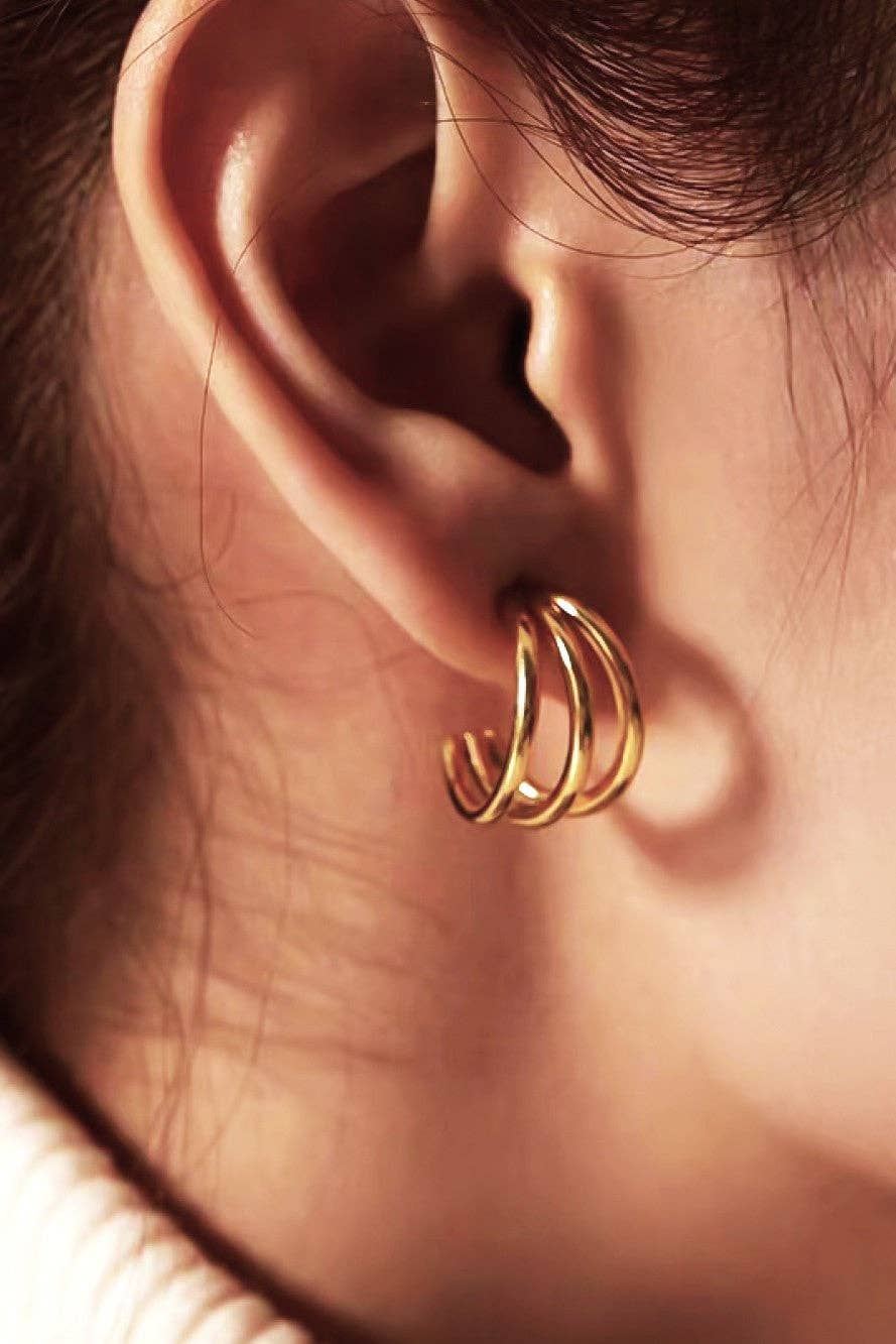 Triple Hoop Earrings
