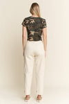Short Sleeve Camo Top