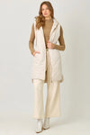Quilted Long Puffer Vest