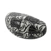 Black Wavy Checkerboard Hard Case: 6.5 X 2.75 X 2.25 Inches