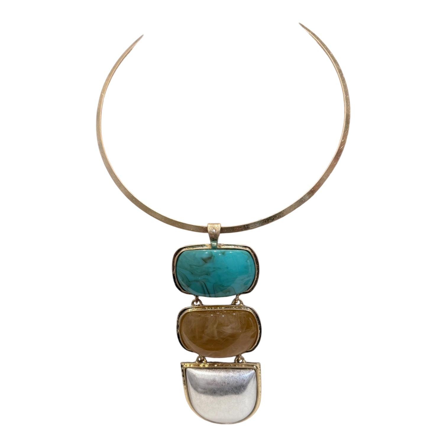 Square Stone Necklace