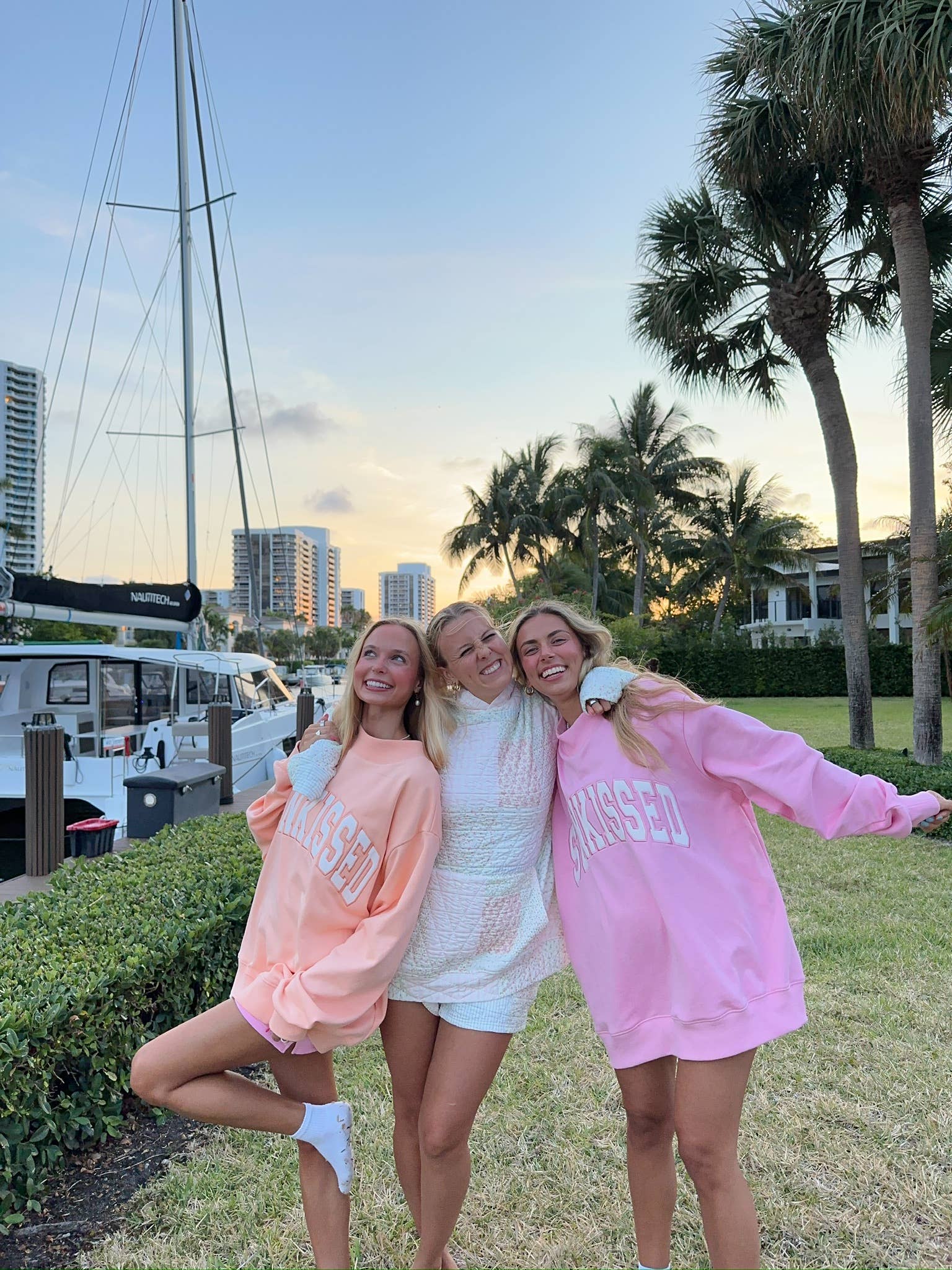 Sunkissed Embroidered Mockneck Sweatshirt