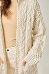 Open Long Hooded Cardigan