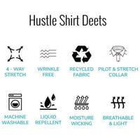 White Hustle Dress Shirt - Long Sleeve: Slim / XL