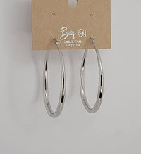 Large Oval Gold Hoop Earrings