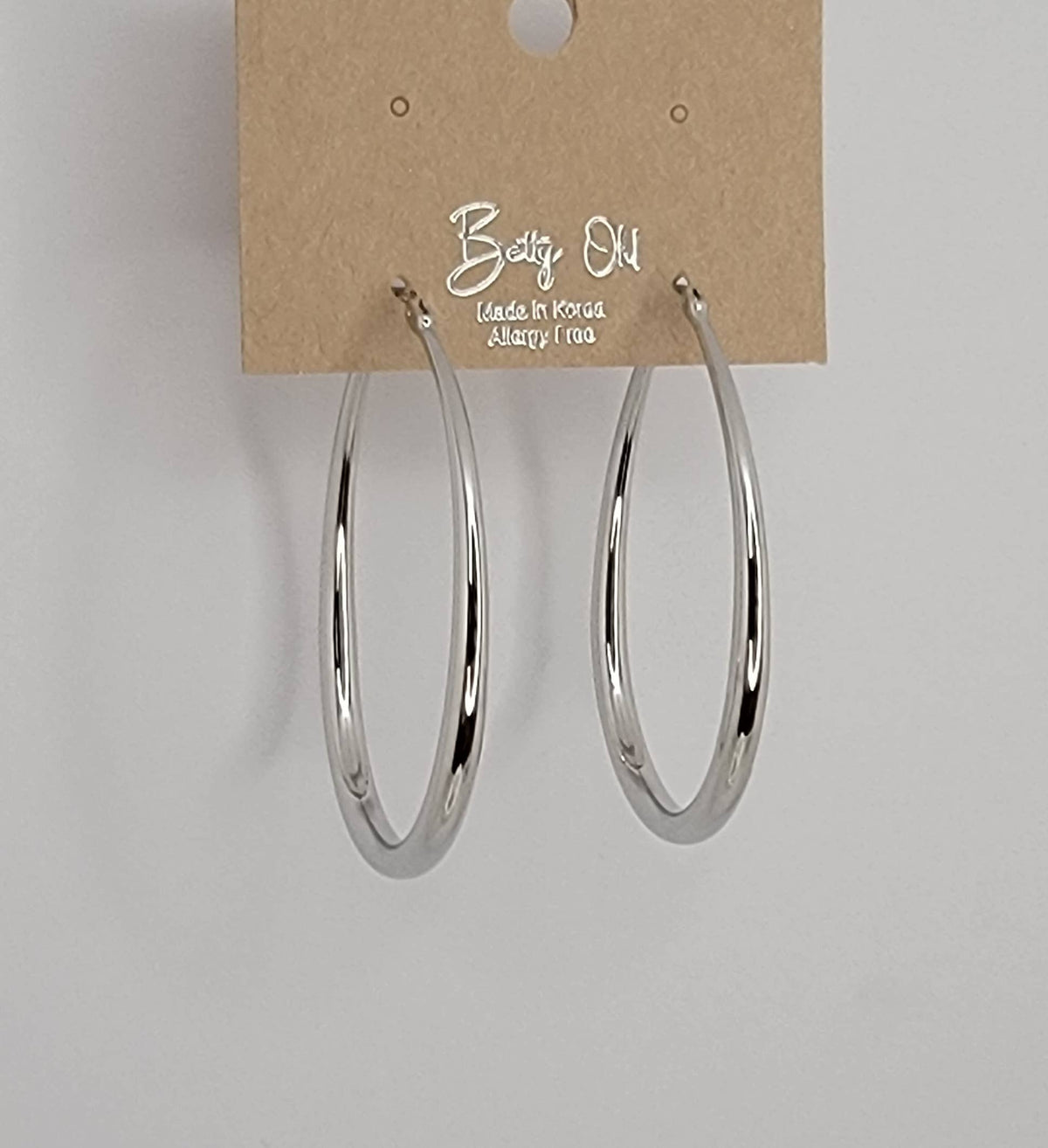 Large Oval Gold Hoop Earrings