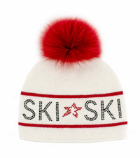 Winter Hat w. Fox Pom