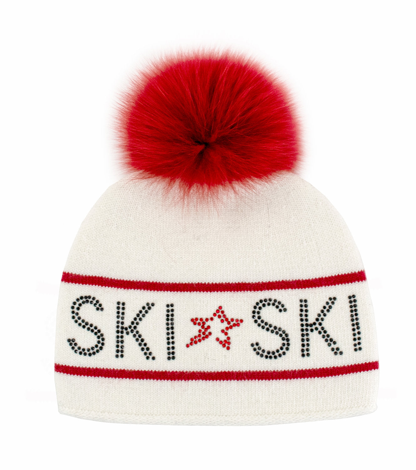 Winter Hat w. Fox Pom