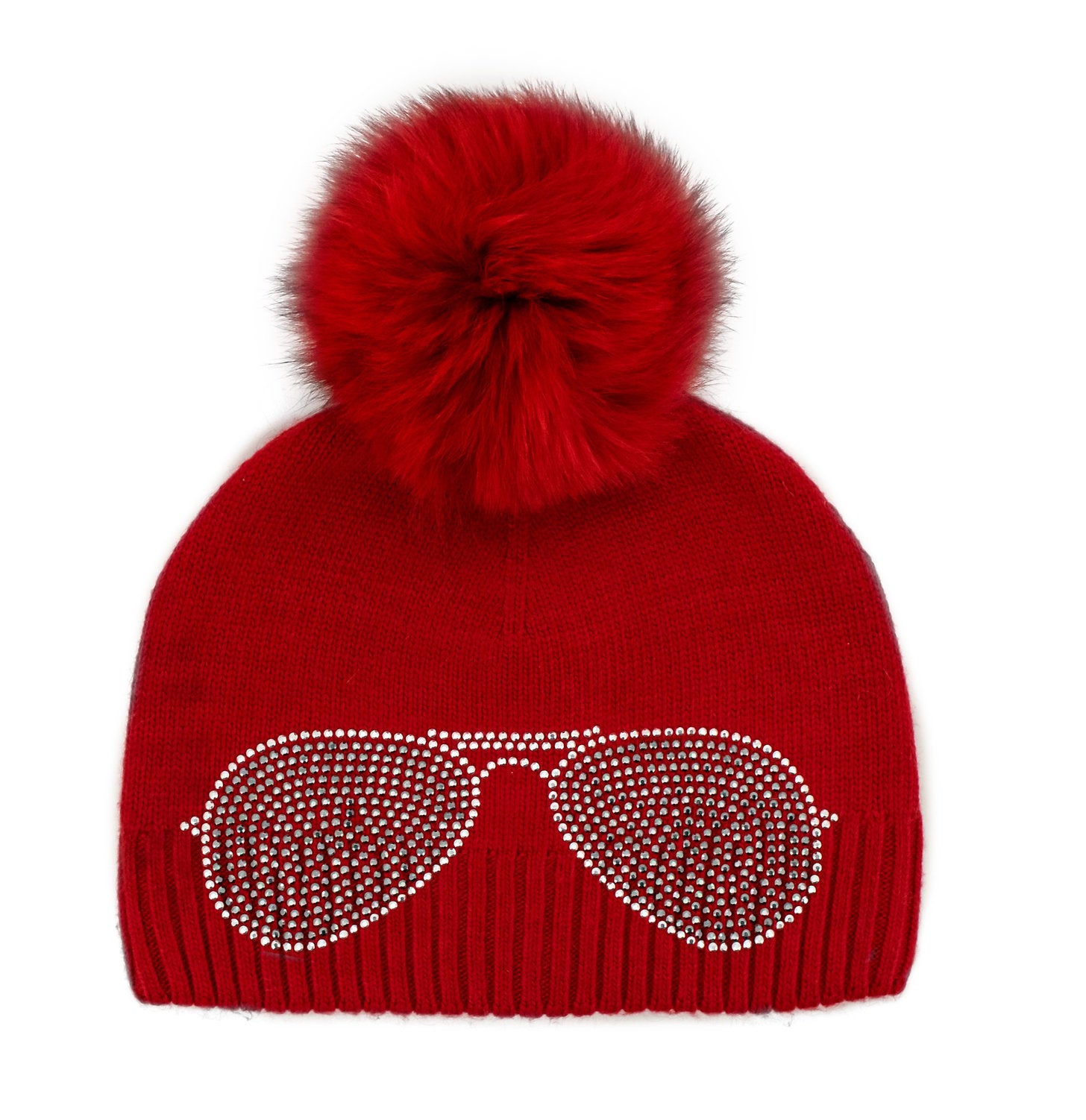 Winter Hat w. Fox Pom