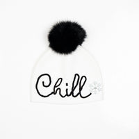 Winter Hat w. Fox Pom