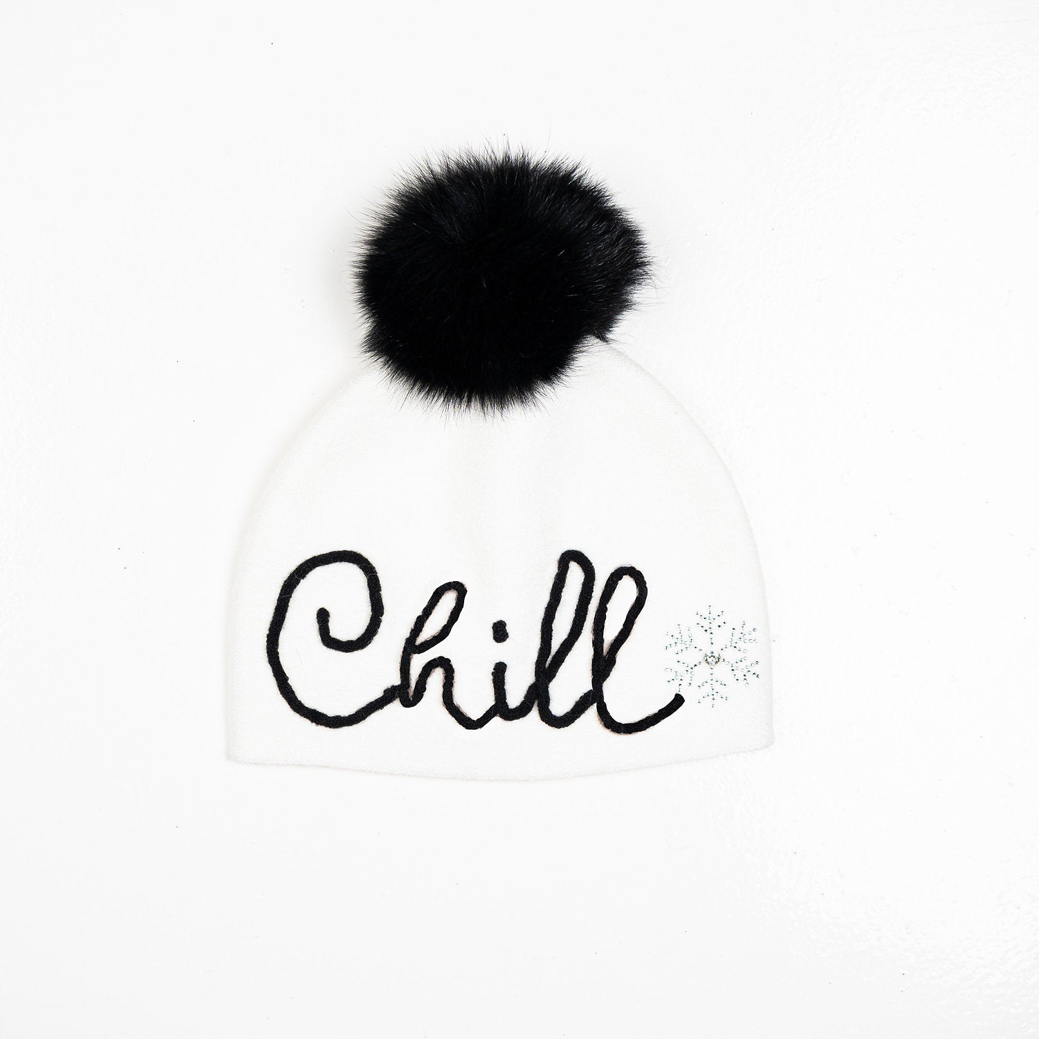 Winter Hat w. Fox Pom