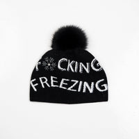 Winter Hat w. Fox Pom