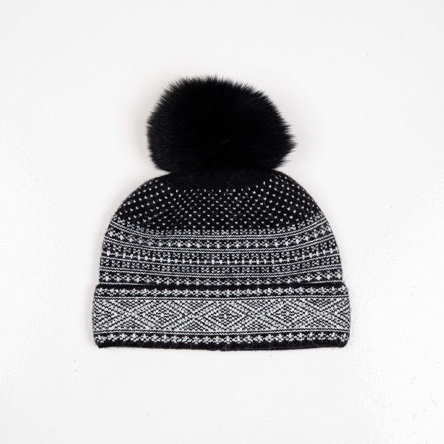 Winter Hat w. Fox Pom