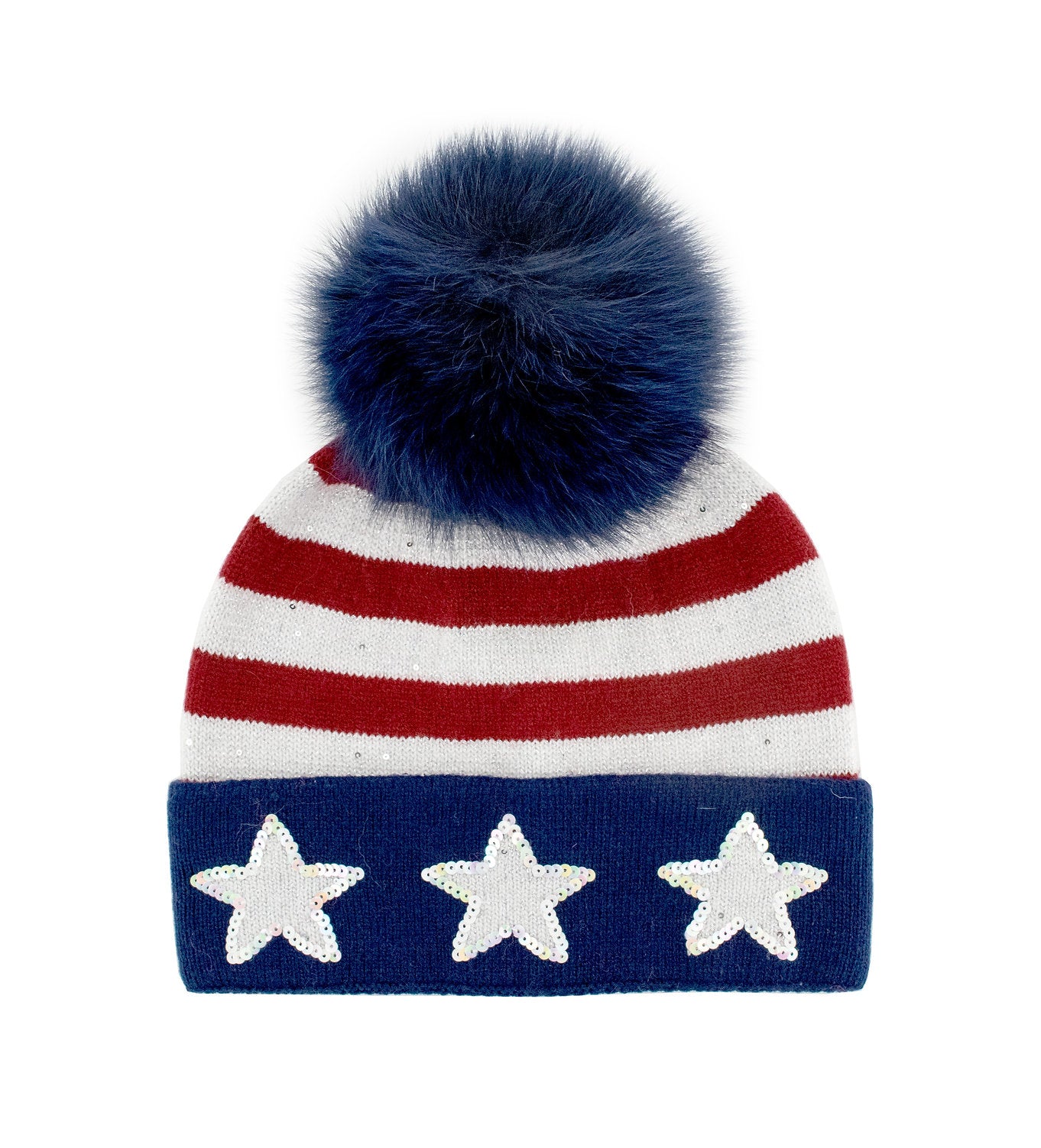 Winter Hat w. Fox Pom