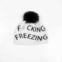Winter Hat w. Fox Pom