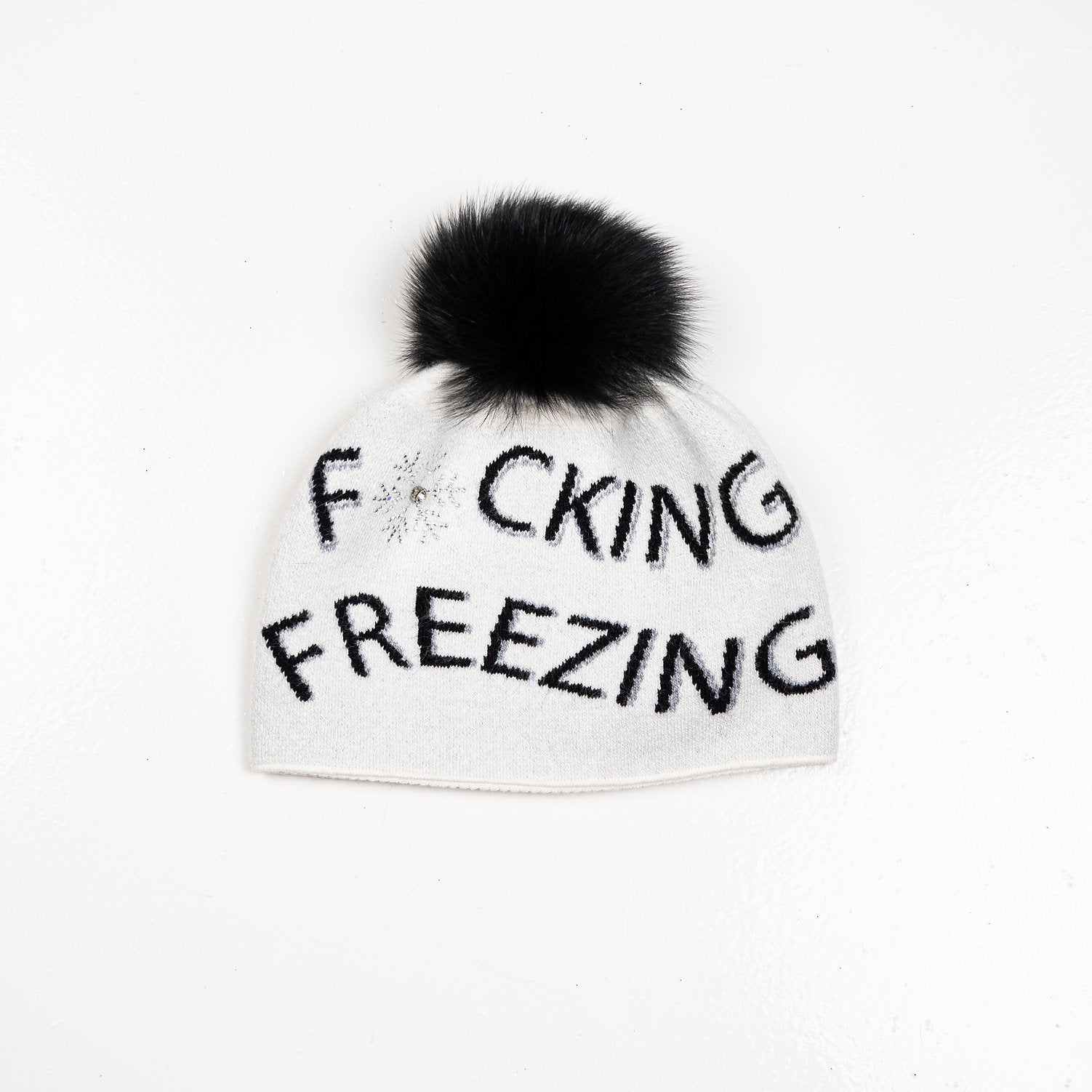 Winter Hat w. Fox Pom