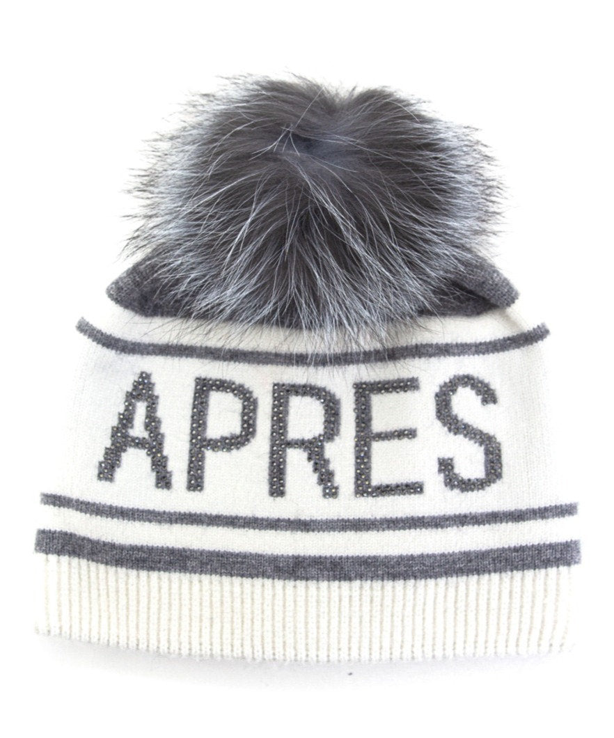 Winter Hat w. Fox Pom