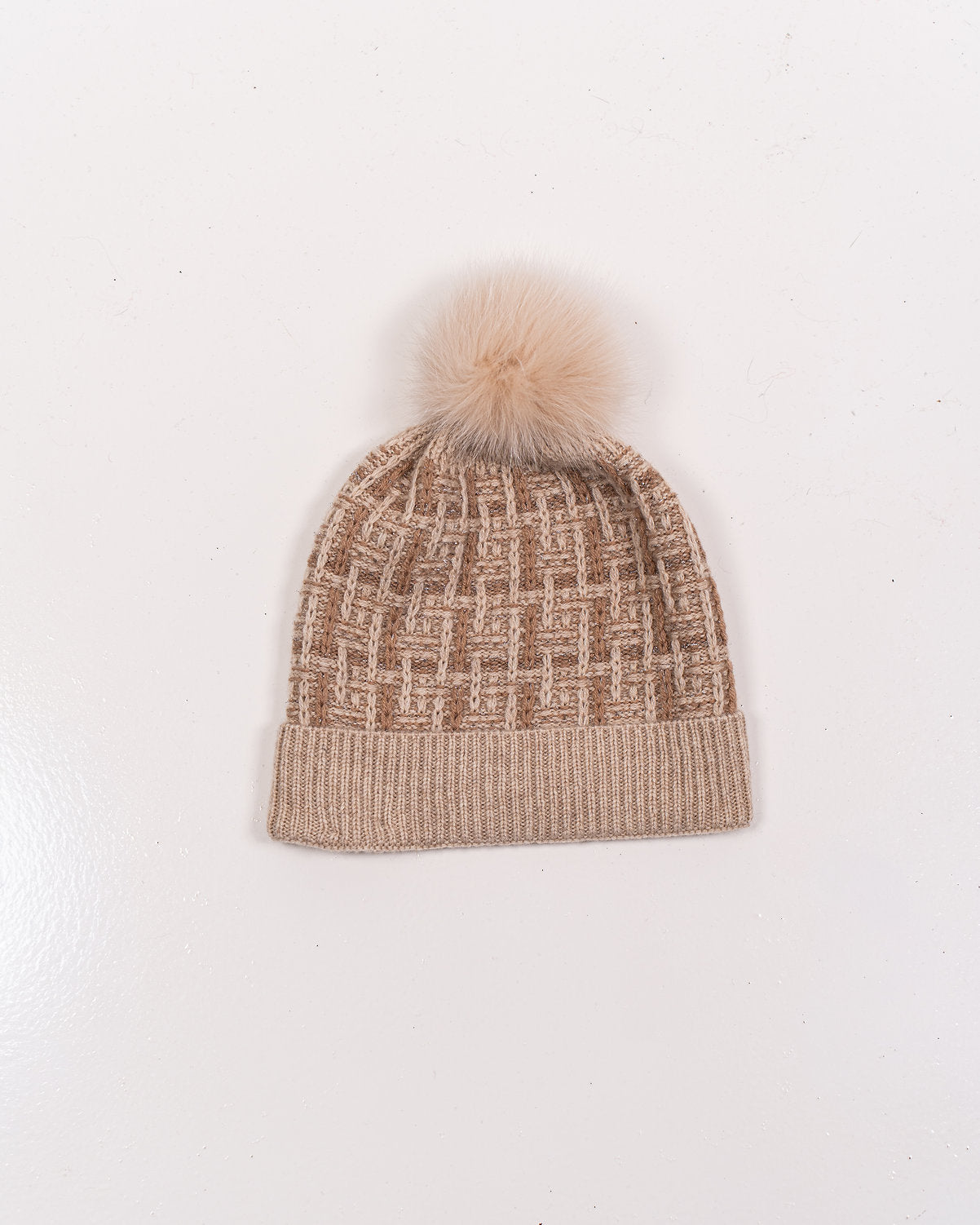 Winter Hat w. Fox Pom