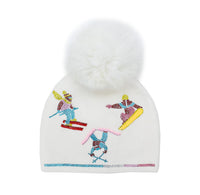 Winter Hat w. Fox Pom