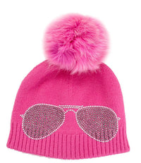 Winter Hat w. Fox Pom