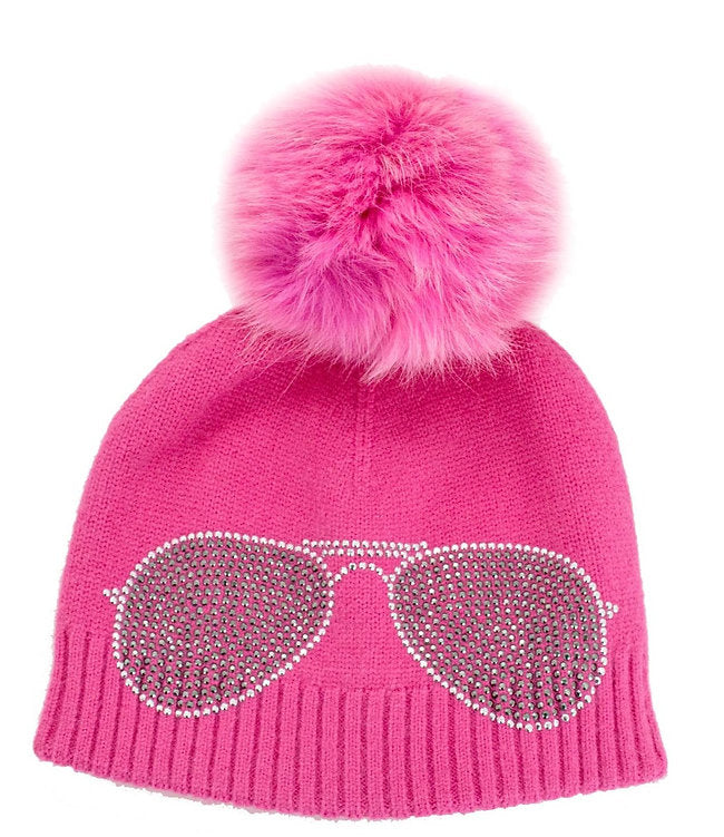 Winter Hat w. Fox Pom