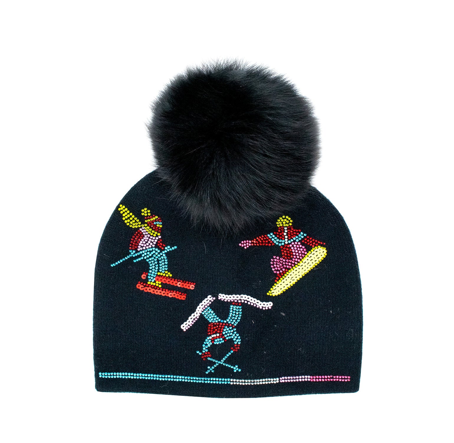 Winter Hat w. Fox Pom