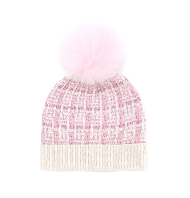 Winter Hat w. Fox Pom