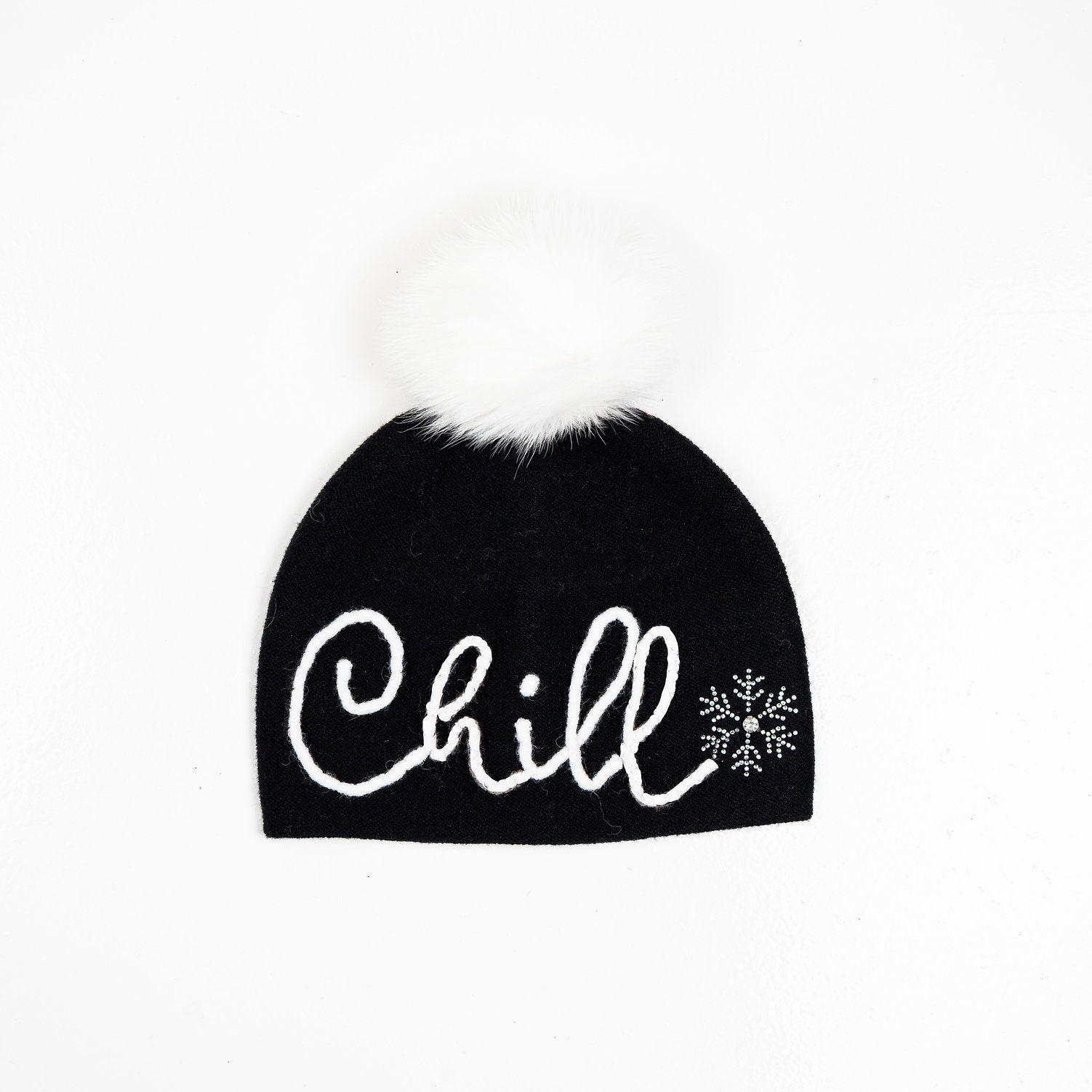 Winter Hat w. Fox Pom