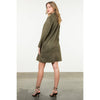 Suede Coat: OLIVE