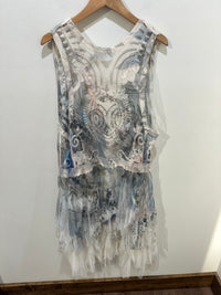 Mesh and Crochet Tulle Vest