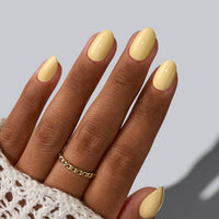 Nude Pink Extra Short Almond Nails - Plain Artificial Nails: Power Calm