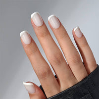 Short Almond Coffee Nails - Brown French Tip Press On Nails: Wild Cheetah