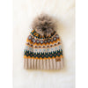 Patterned Pom Hat