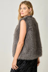Faux Fur Sparkle Vest