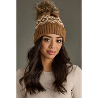Patterned Pom Hat