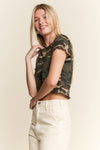 Short Sleeve Camo Top