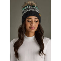 Patterned Pom Hat
