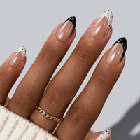 French Tip Press On Nails- Almond 3D Red Lips Valentine Nail: Date Night