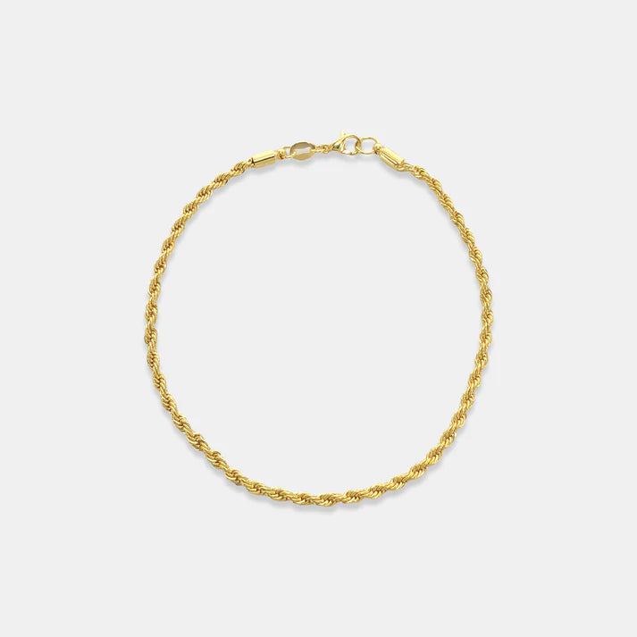 Gold Filled Rope Chain Anklet