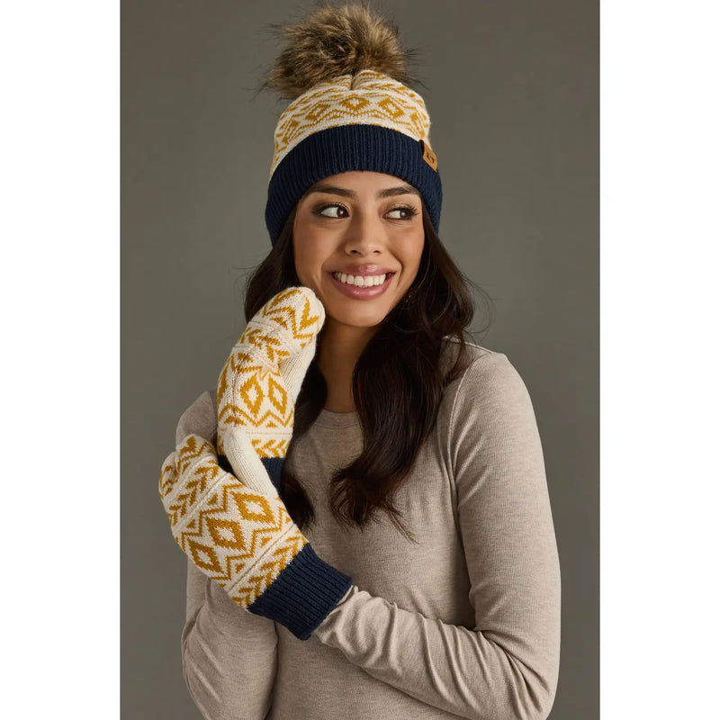 Diamond Pattern Mittens