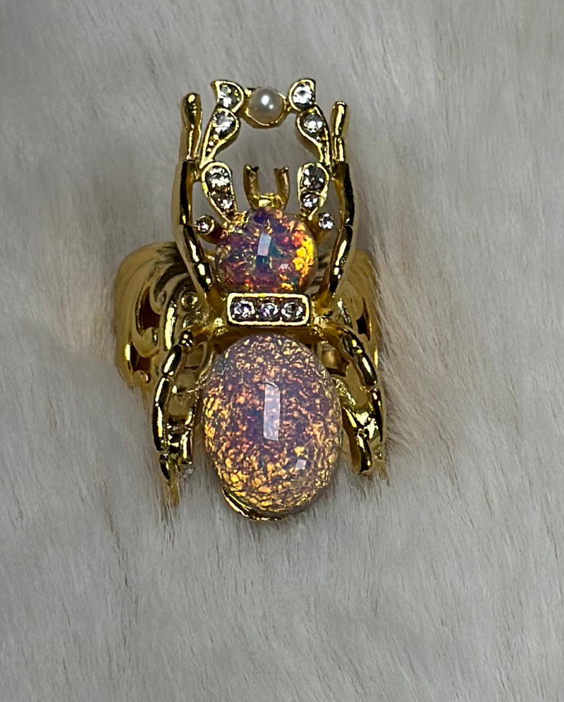 Glass Beetle Ring